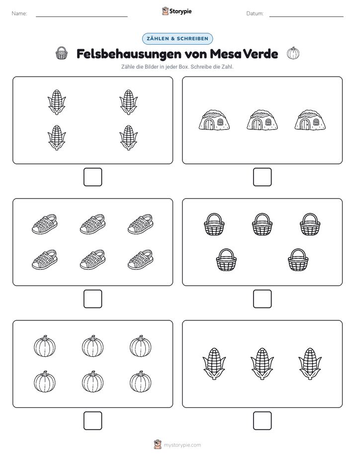 Zählen & Schreiben