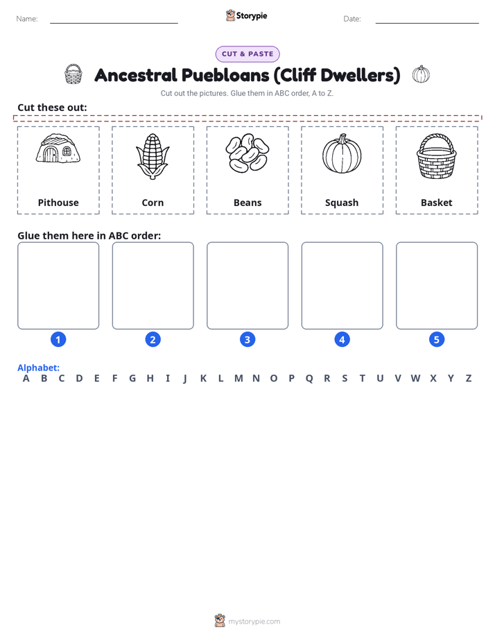 Cut & Paste Alphabet