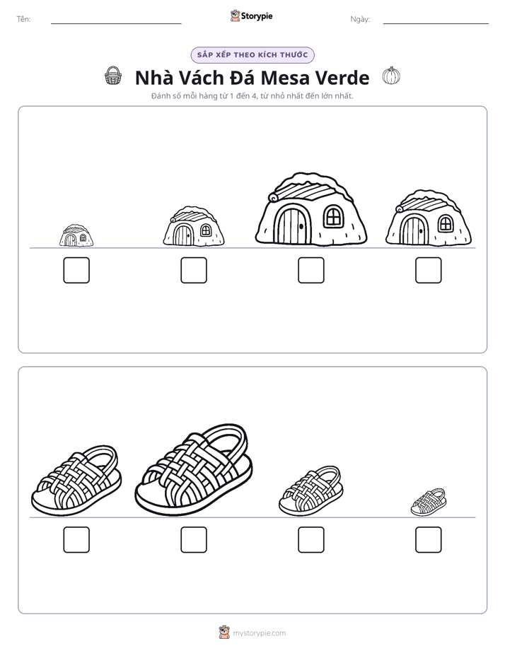 Thứ Tự Kích Thước
