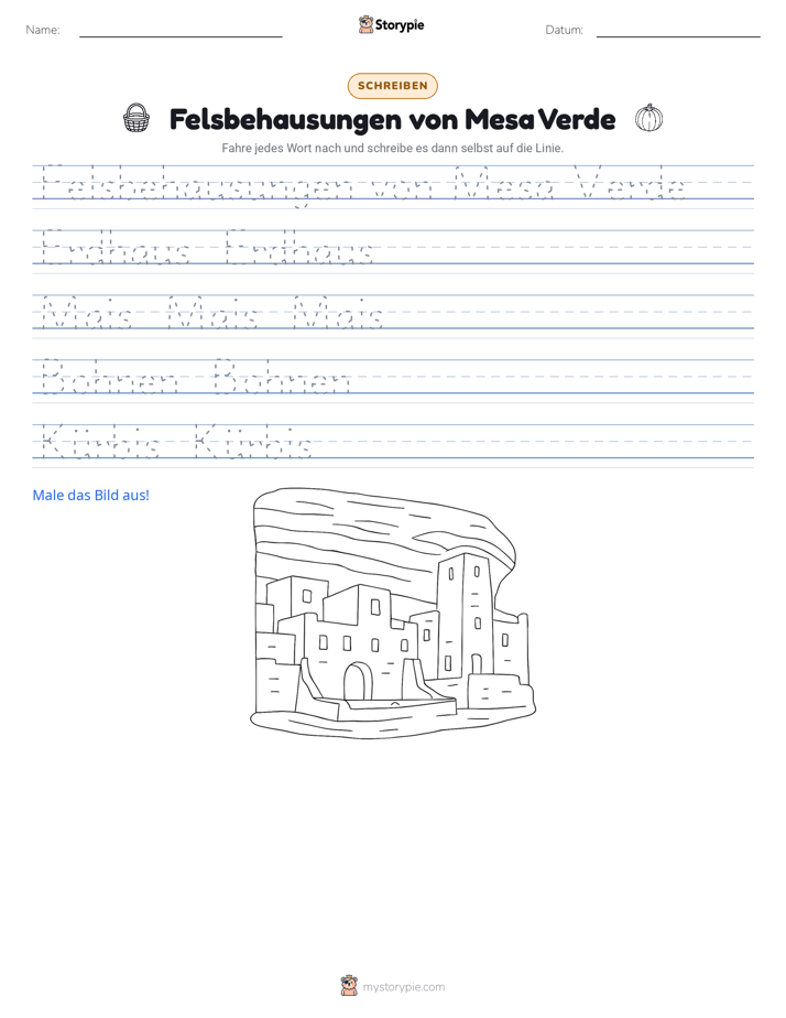 Schreibübung