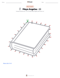 Maya Angelou printable worksheet preview