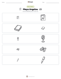 Maya Angelou printable worksheet preview