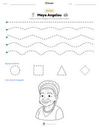 Anteprima della scheda stampabile di Maya Angelou