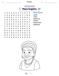 Anteprima della scheda stampabile di Maya Angelou