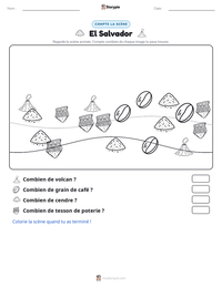 Aperçu de la feuille de travail imprimable El Salvador