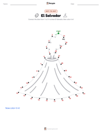 El Salvador printable worksheet preview