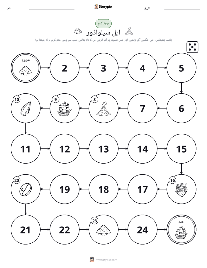 رول اور منتقل کریں کھیل