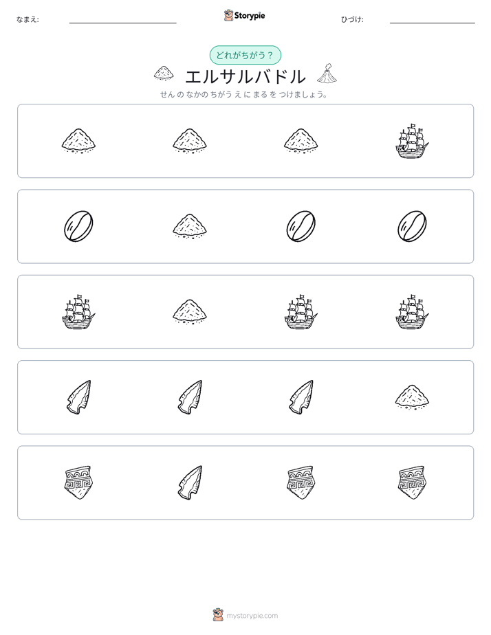 異なるものを見つけよう