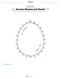 Nursery Rhymes and Chants printable worksheet preview