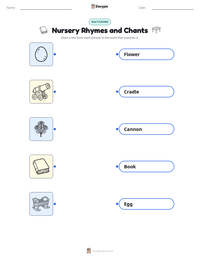 Nursery Rhymes and Chants printable worksheet for kids