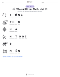 Xem trước tài liệu in sẵn Vần và Bài hát Thiếu nhi