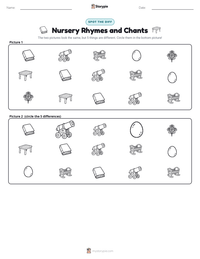 Nursery Rhymes and Chants printable worksheet preview