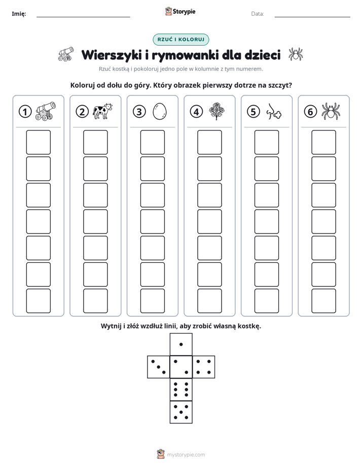 Rzuć i koloruj