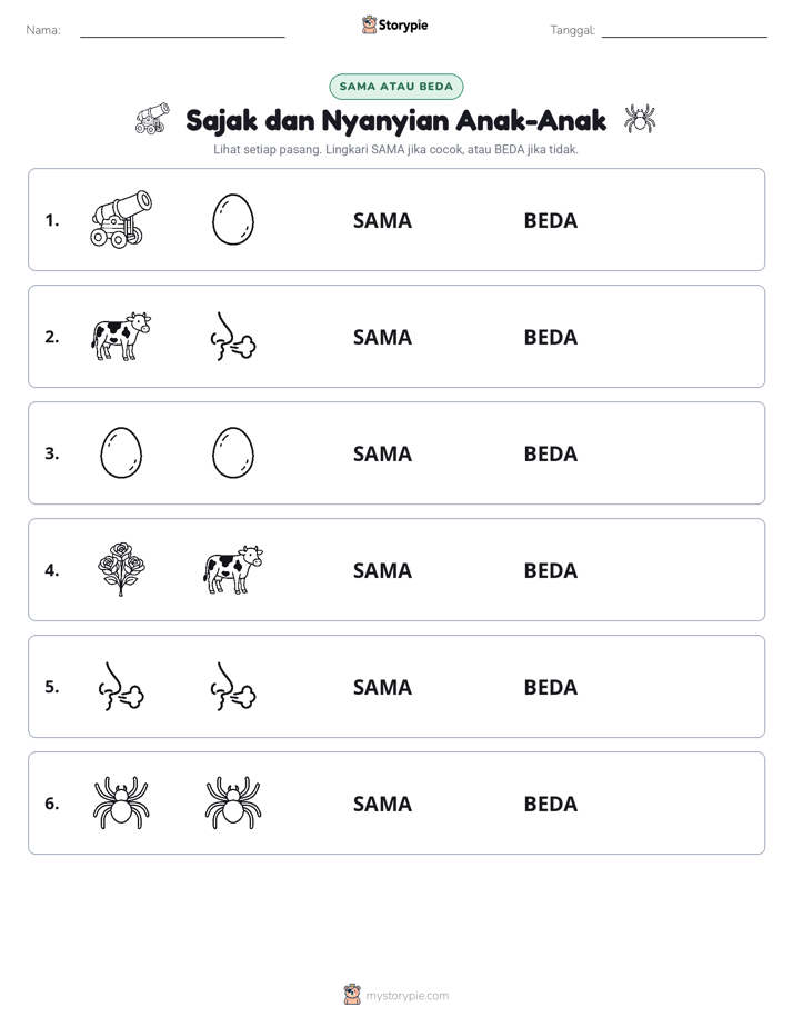 Sama atau Berbeda