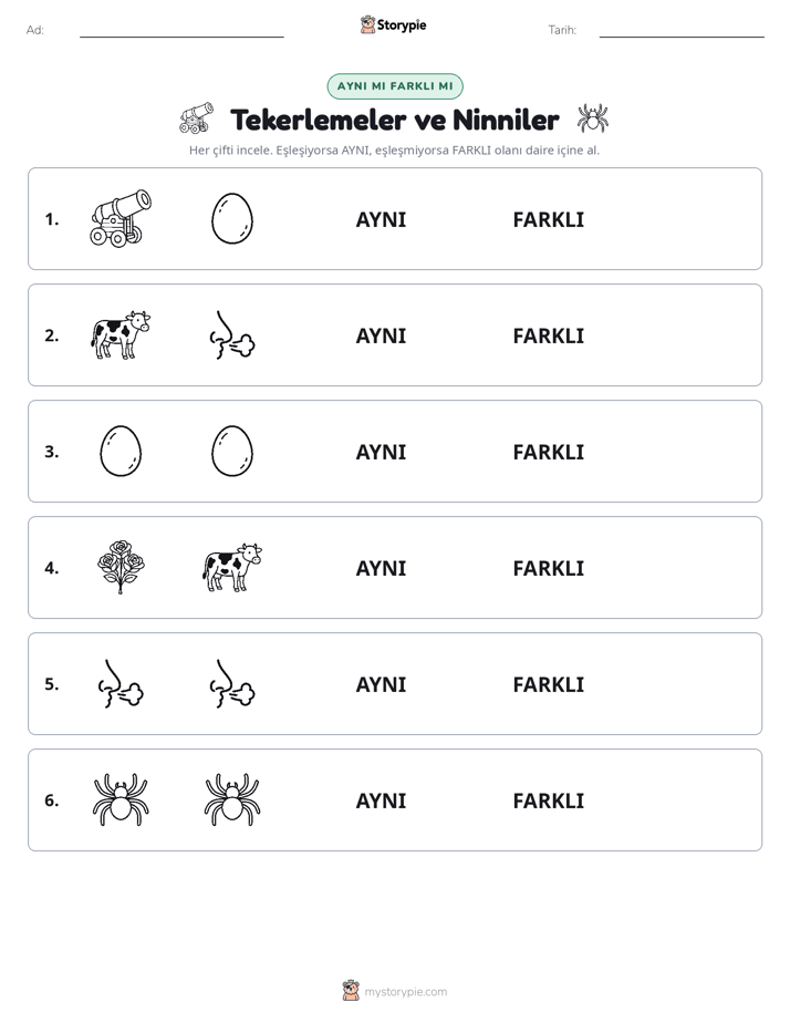 Aynı mı Farklı mı