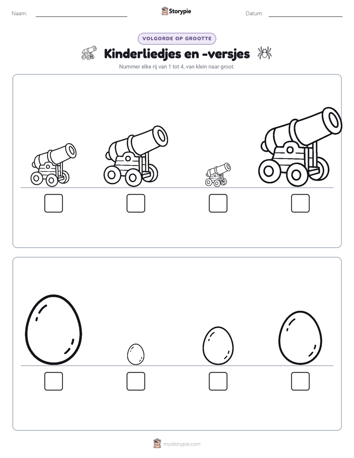 Grootte Volgorde