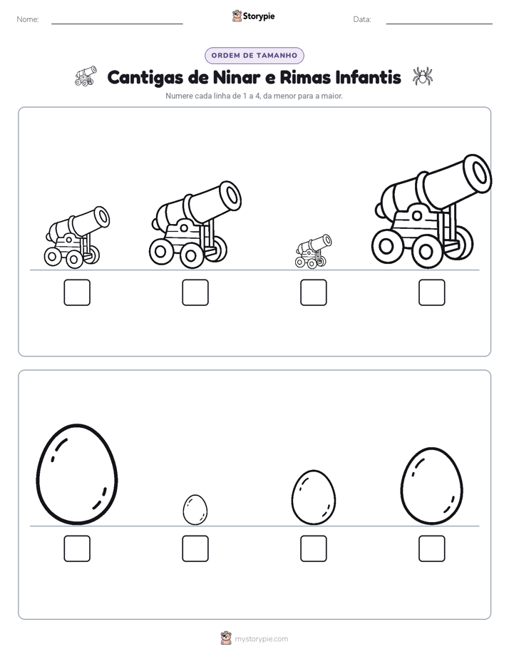Ordem de Tamanho