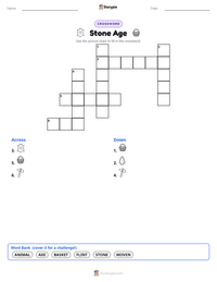 Stone Age printable worksheet preview