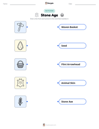 Stone Age printable worksheet preview
