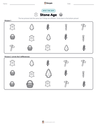 Stone Age printable worksheet preview