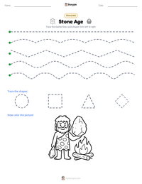 Stone Age printable worksheet preview