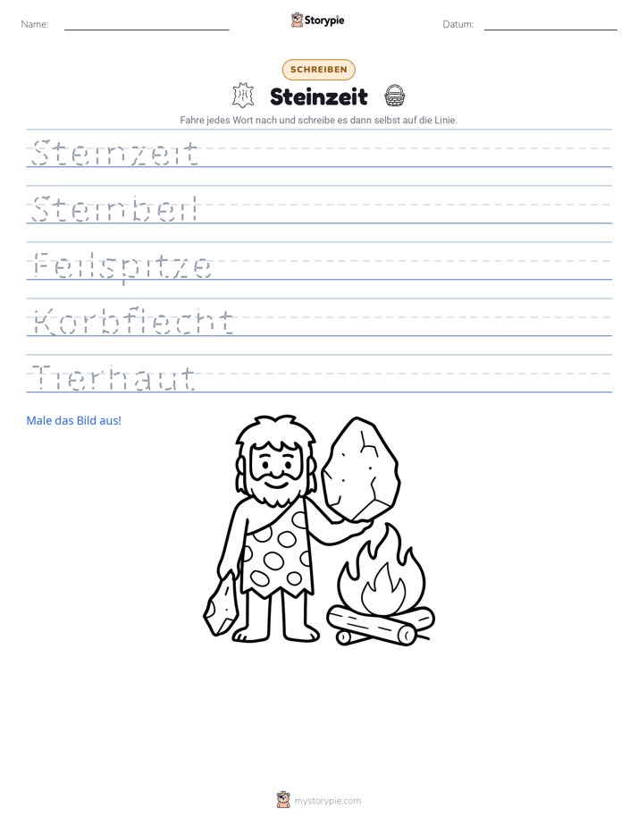 Schreibübung