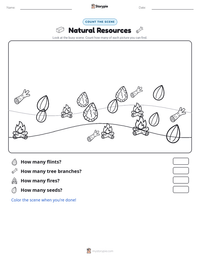 Natural Resources printable worksheet preview