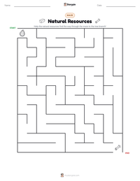 Natural Resources printable worksheet preview