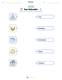 San Salvador printable worksheet preview