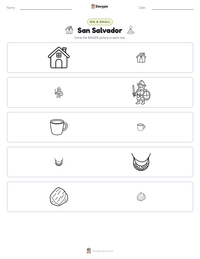 San Salvador printable worksheet preview