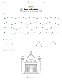 San Salvador printable worksheet preview