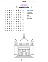 San Salvador printable worksheet preview