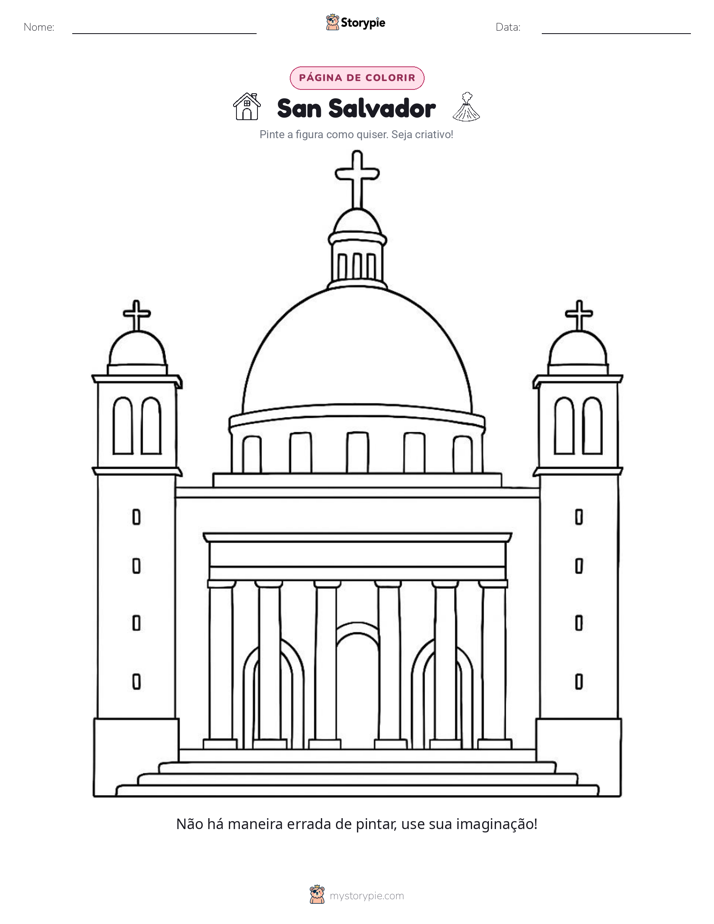 Página para colorir