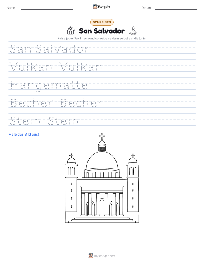 Schreibübung