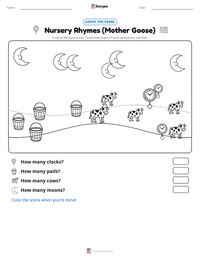 Nursery Rhymes (Mother Goose) printable worksheet preview