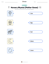Nursery Rhymes (Mother Goose) printable worksheet preview