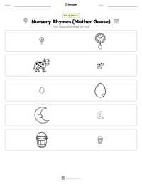 Nursery Rhymes (Mother Goose) printable worksheet preview