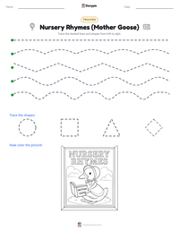 Nursery Rhymes (Mother Goose) printable worksheet preview