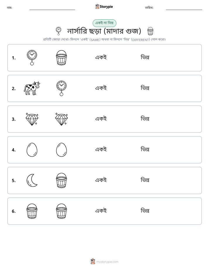 একই বা ভিন্ন
