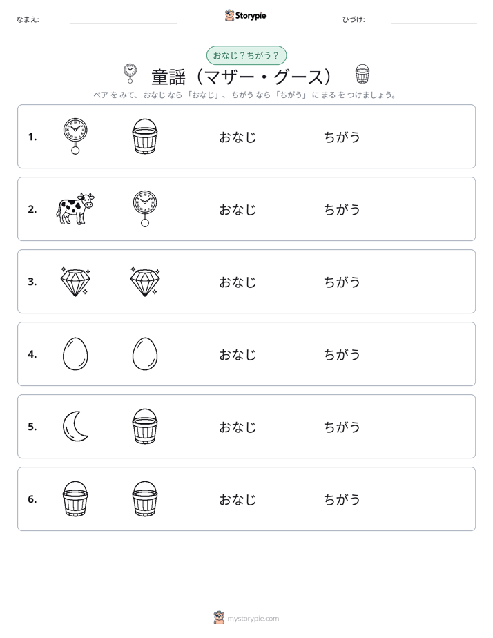 同じか違うか