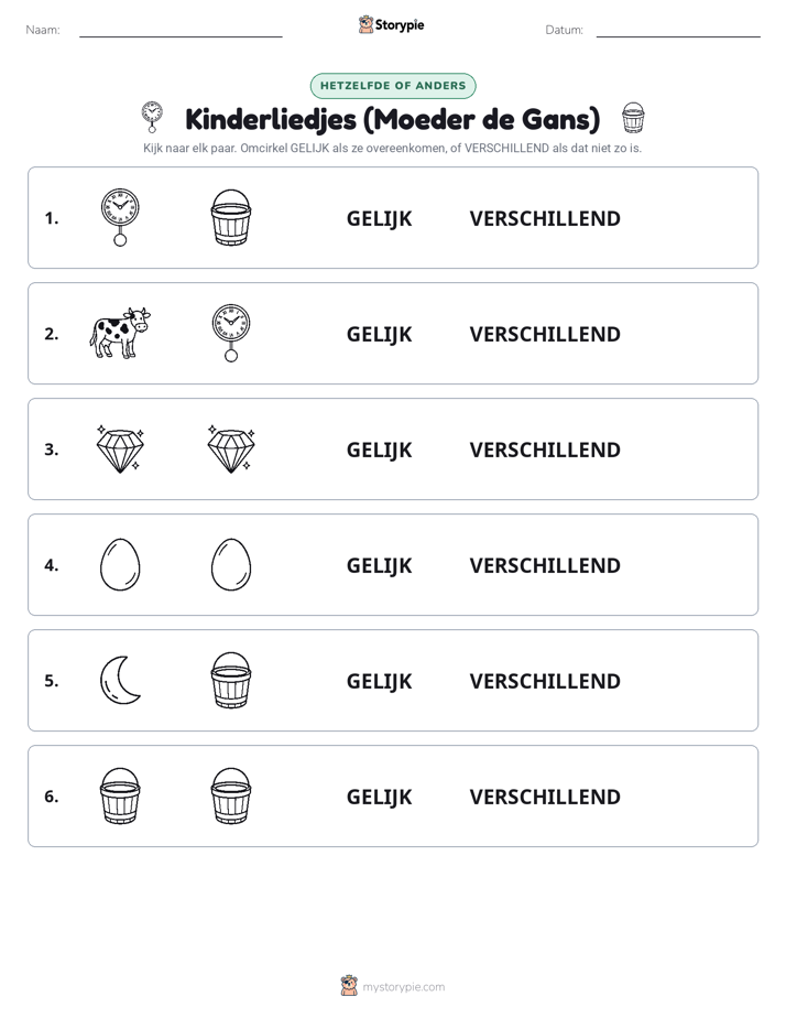 Zelfde of Verschillend