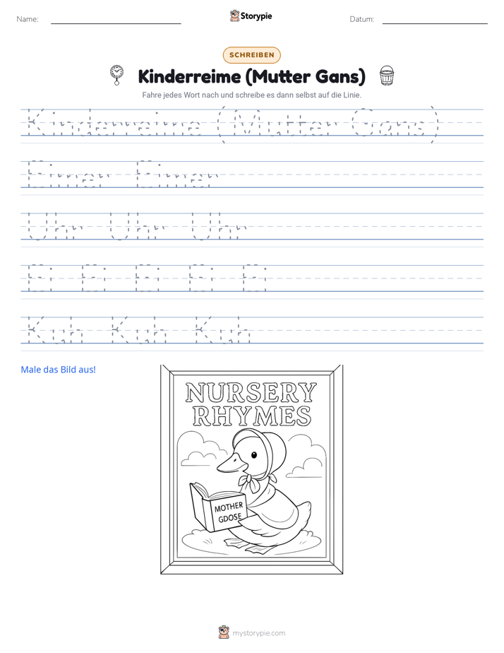 Schreibübung