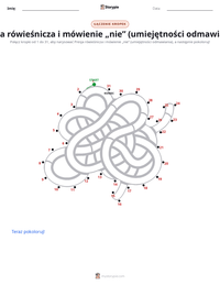 Podgląd drukowalnego arkusza ćwiczeń Presja rówieśnicza i mówienie „nie” (umiejętności odmawiania)