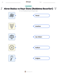 Akran Baskısı ve Hayır Deme (Reddetme Becerileri) yazdırılabilir çalışma sayfası önizlemesi