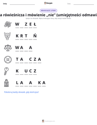 Podgląd drukowalnego arkusza ćwiczeń Presja rówieśnicza i mówienie „nie” (umiejętności odmawiania)