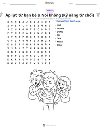 Xem trước tài liệu in sẵn Áp lực từ bạn bè & Nói không (Kỹ năng từ chối)