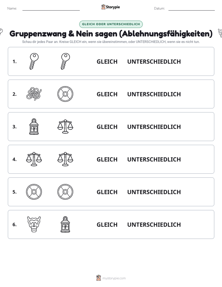 Gleich oder Anders