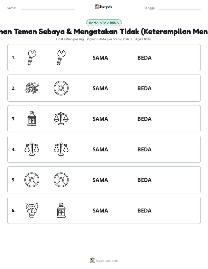 Sama atau Berbeda