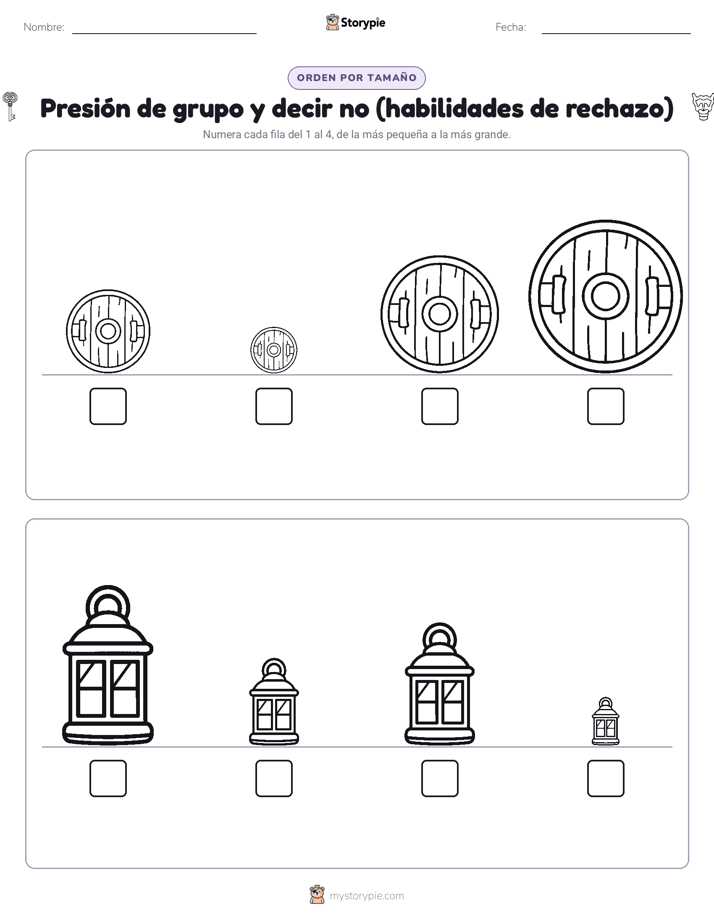 Orden de Tamaños