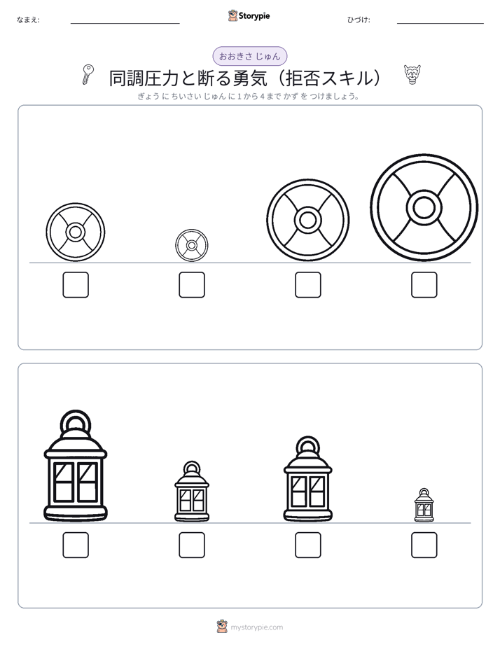 サイズ順